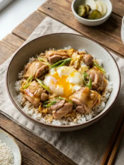 Oyakodon Chicken and Egg Rice Bowl
