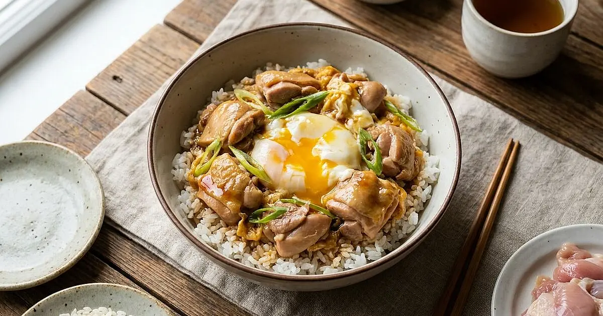 Oyakodon Chicken and Egg Rice Bowl