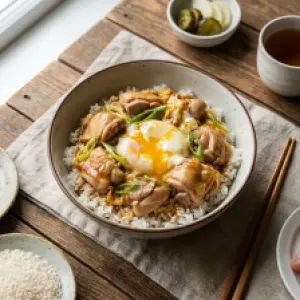 Oyakodon Chicken and Egg Rice Bowl