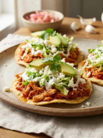 Chicken Tinga Tostadas