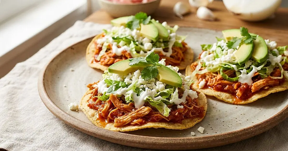 Chicken Tinga Tostadas