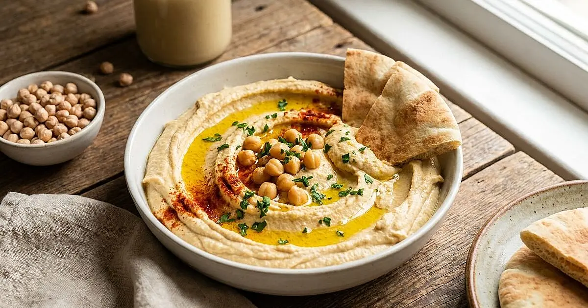 Creamy Hummus from Scratch