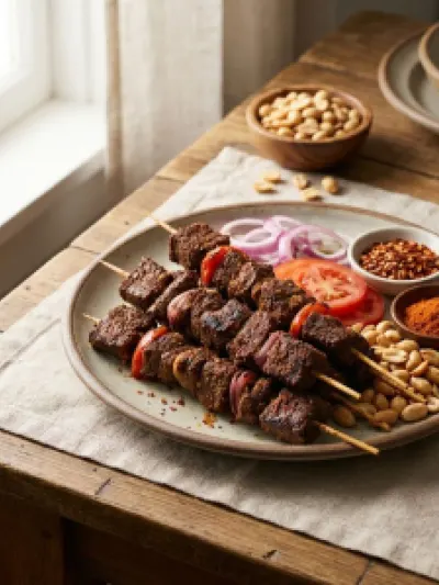 Beef Suya Skewers
