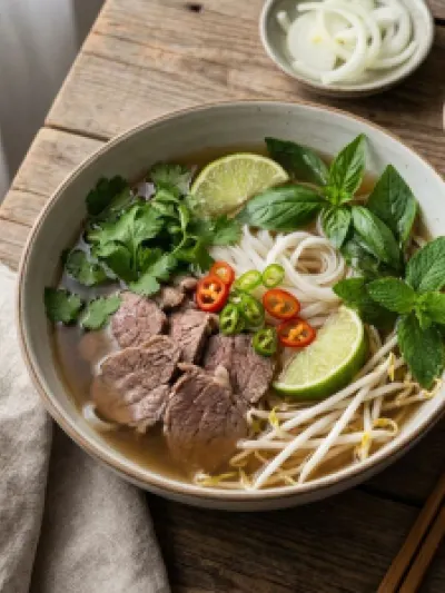 Pho Bo Vietnamese Beef Noodle Soup