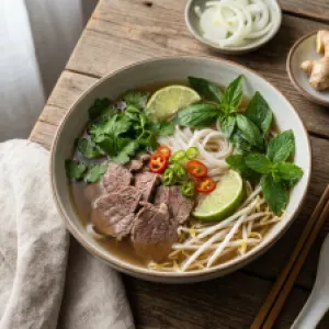Pho Bo Vietnamese Beef Noodle Soup